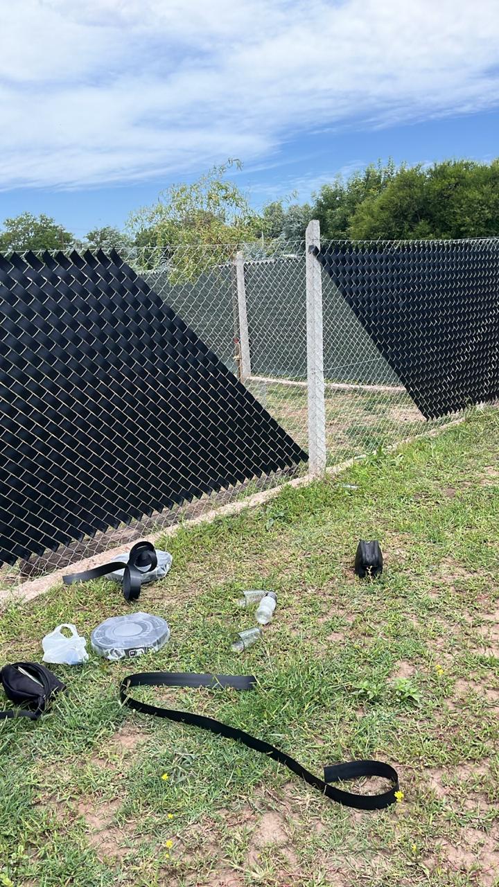 Cubre cerco instalado